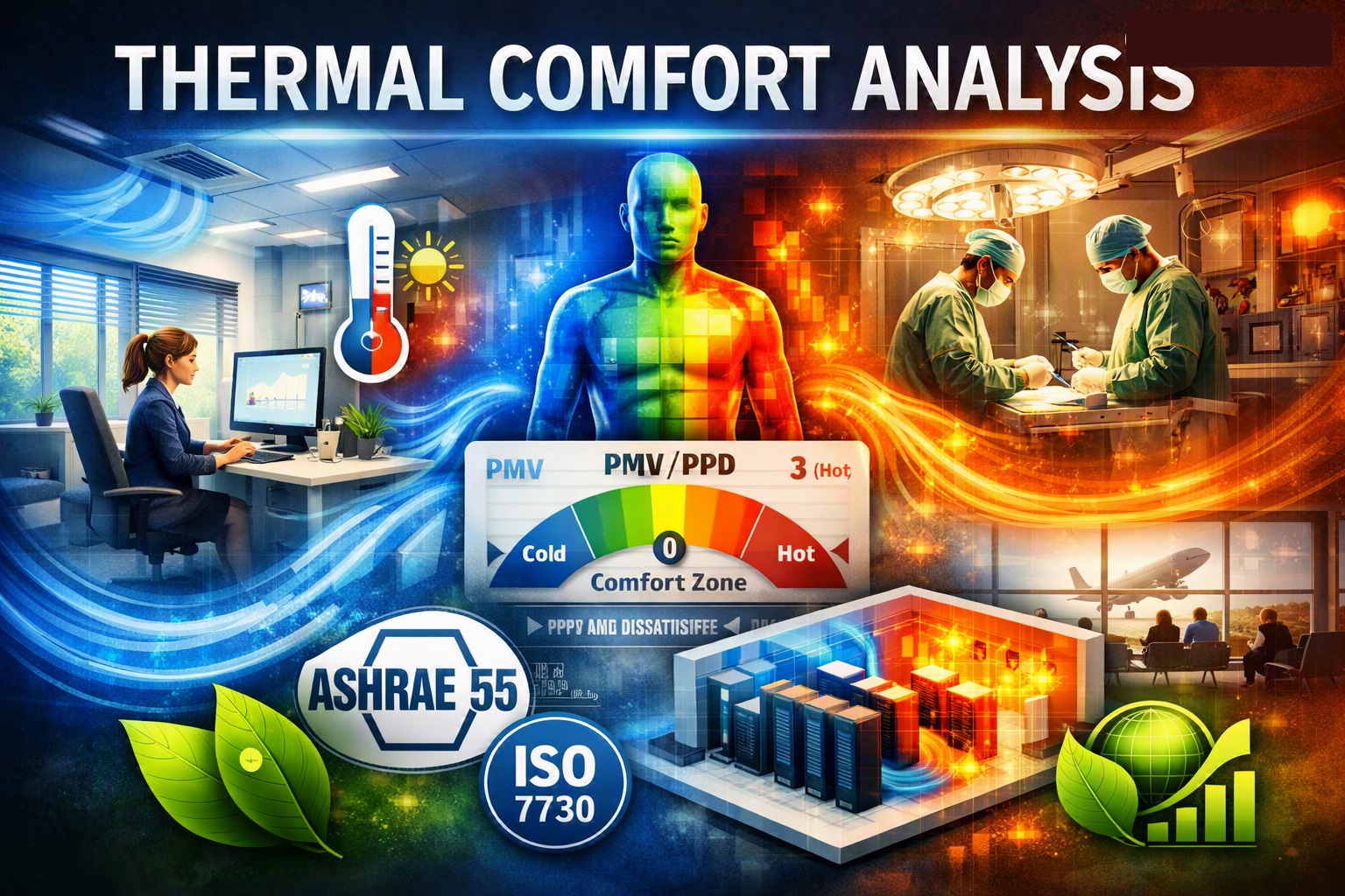 Thermal Comfort Analysis Services in the USA: SuperDesignTech’s CFD Expertise for Sustainable HVAC Design