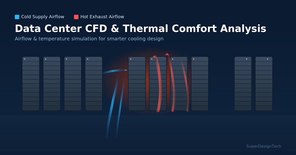 Thermal Comfort Analysis in Data Centers: How CFD Optimizes Cooling Design